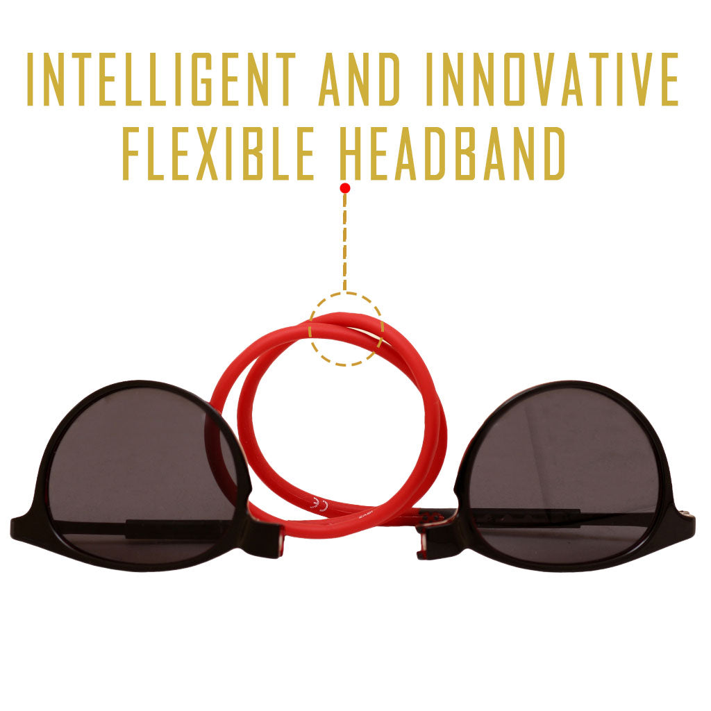 Wine Red Frame - Grey Lens - Hang in Neck Sunglasses - Holi Offer - Grab it For Just Rs. 999 Only - iryzeyewear